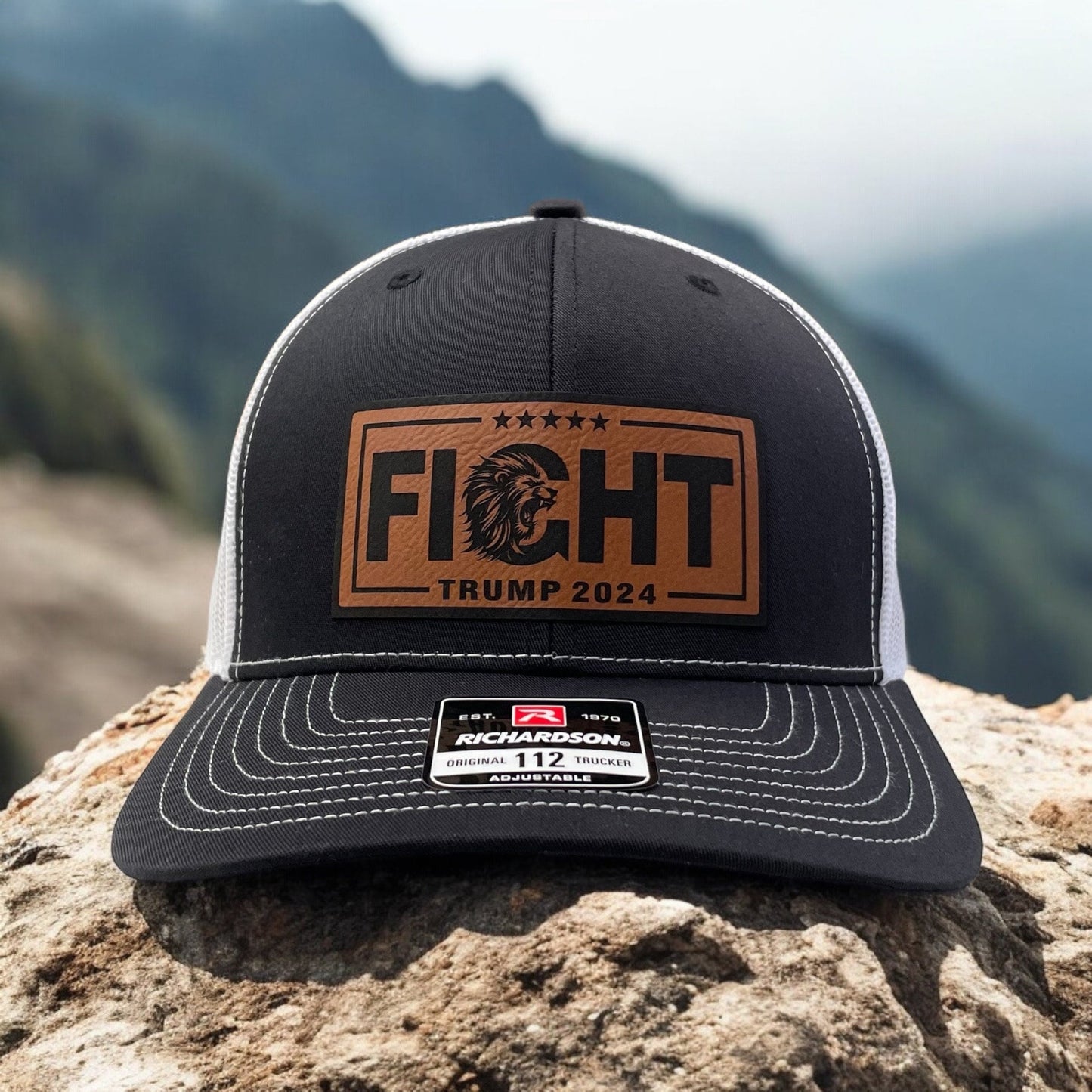 Trump Fight Hat / Trump Trucker Cap / Trump 2024 Richardson 112 / Patch Trucker Hat /Father's Day Gift / Valentine's Day Gift