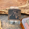 Trump MAGA Whiskey Glass / Trump Rocks Glass / Bourbon Glass / Engraved Leatherette / Father's Day Gift