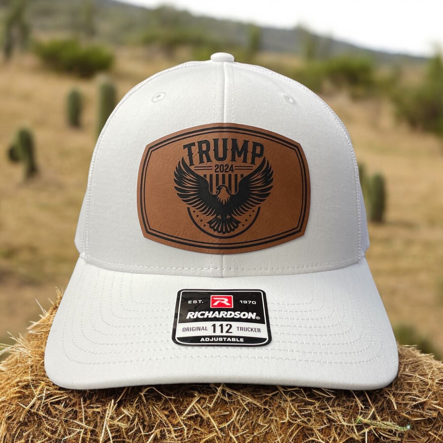Trump 2024 Eagle Hat / Trump Trucker Cap / Trump 2024 Richardson 112 / Patch Trucker Hat /Father's Day Gift / Valentine's Day Gift