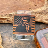 Trump MAGA Whiskey Glass / Trump Rocks Glass / Bourbon Glass / Engraved Leatherette / Father's Day Gift