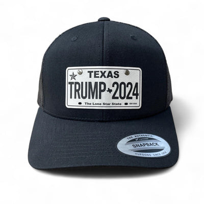 Trump Texas License Plate Hat / Trump 2024Trucker Cap / YP Classics 6 Panel / Patch Trucker Hat / Christmas Gift