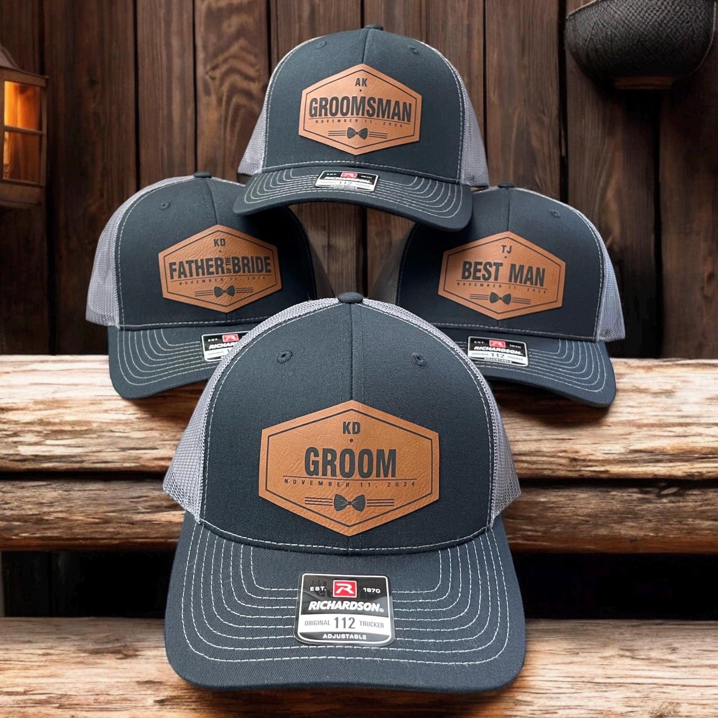 Groomsmen Hat Custom Groom Trucker Cap Father of the Bride Hat