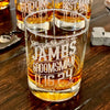 Custom Groomsmen Whiskey Glasses / Engraved Wedding Glasses / Groomsman Gift / Best Man Bourbon Glasses / Grooms Gifts/ Christmas Gift