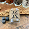 Custom Monogram Whiskey Glass / Bourbon Glass / Scotch Glass / Engraved Leatherette / Monogrammed Rocks Glass / Groomsmen Gifts