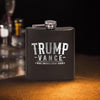 Trump Vance Laser Etched Black Stainless Steel Hip Flask | Political Gift | Trump 2024 Flask | Election Gear | Trump Merch | Christmas Gift