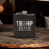 Trump Vance Laser Etched Black Stainless Steel Hip Flask | Political Gift | Trump 2024 Flask | Election Gear | Trump Merch | Christmas Gift