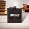 Trump Bulletproof Laser Engraved Black Stainless Steel Hip Flask | Political Gift | Trump 2024 Flask | Trump Merch | Election Gear |