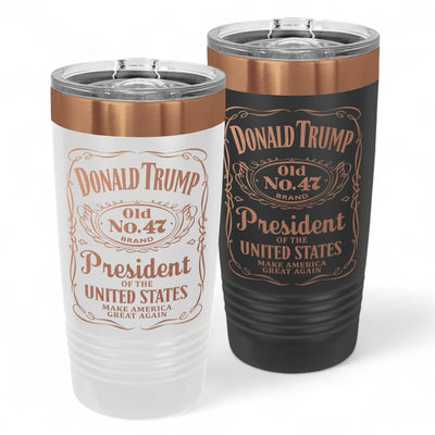 Trump 47 Presidential Tumbler | Laser Engraved 20oz Insulated Tumbler | Commemorative Tumbler | Election Gift | Old No 47 | Trump Merch