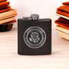 Trump 47th Presidential Seal Laser Engraved Black Stainless Steel Hip Flask | Political Gift | Trump 2024 Flask | Trump Merch