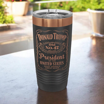 Trump 47 Presidential Tumbler | Laser Engraved 20oz Insulated Tumbler | Commemorative Tumbler | Election Gift | Old No 47 | Trump Merch