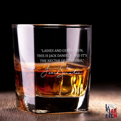 Frank Sinatra Nectar Of The Gods  Whiskey Glass / Valentine's Day Gift