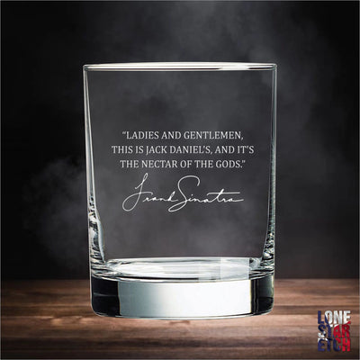 Frank Sinatra Nectar Of The Gods  Whiskey Glass / Christmas Gift