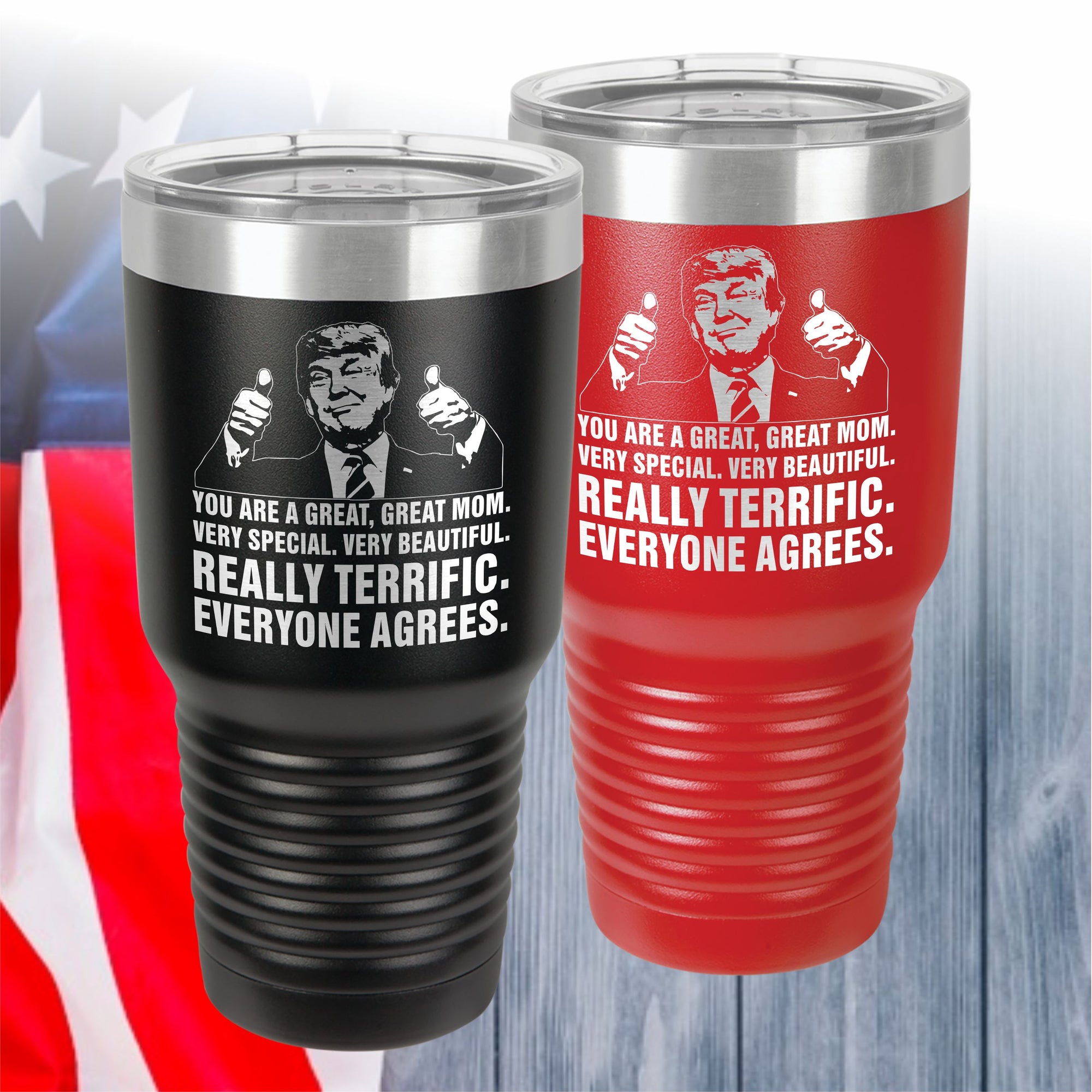 Mothers Day Gifts for Mom from Daughter Son Insulated Donald Trump Mug  Tumbler