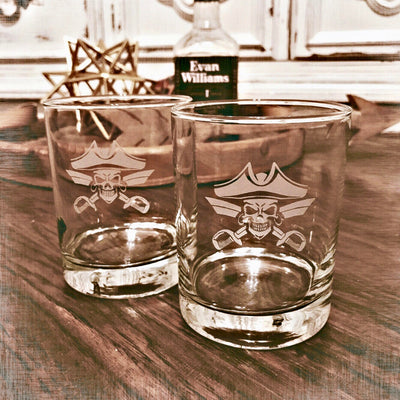 Pirate  Whiskey Glass Set    / Christmas Gift