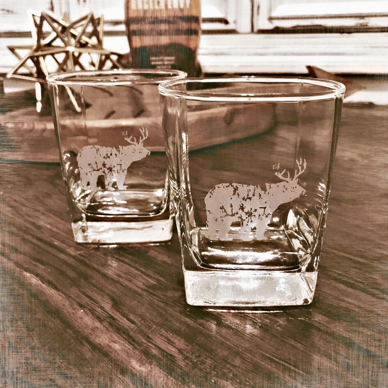 BEER? Deer Whiskey Glass / Father's Day Gift / Valentine's Day Gift