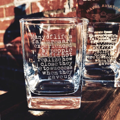Thomas Edison Whiskey Glass Set    / Christmas Gift