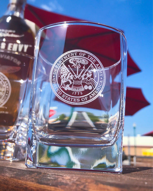 U.S. Army Seal  Whiskey Glass / Father's Day Gift / Valentine's Day Gift