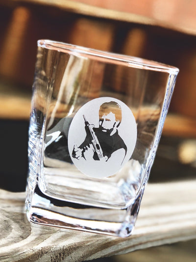 Chuck Norris Whiskey Glass Set    / Christmas Gift