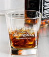 Groomsmen Engraved Whiskey Glass    / Valentine's Day Gift