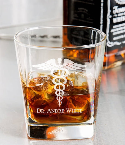 Medical Doctor Whiskey Glass Set    / Christmas Gift
