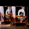 Nacho Libre  Underneath The Robe Whiskey Glass Set    / Christmas Gift