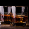 Mark Twain Quote Whiskey Glass Set    / Christmas Gift