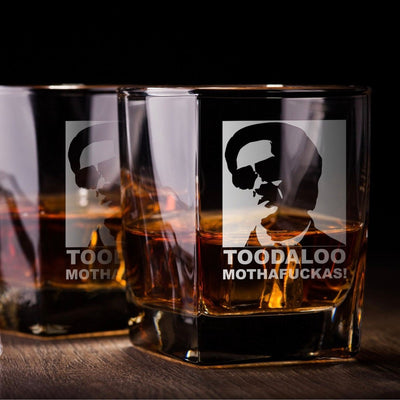 Toodaloo Mothafuckas!  Hangover Whiskey Glass Set    / Christmas Gift