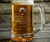 Ron Swanson Chummy  Beer Mug    / Father's Day Gift