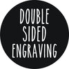 Double Sided Engraving Charge (X-Small)(This is an add-on listing)    / Christmas Gift