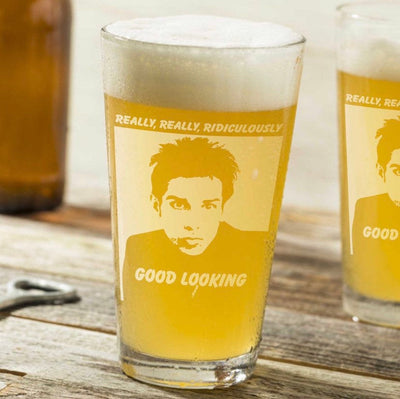 Derek Zoolander  Ridiculously Good Looking  Pint Glass    / Christmas Gift