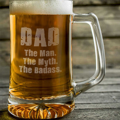 DAD The Man The Myth The Badass Beer Mug    / Christmas Gift