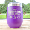 Etched Wine Tumbler - Speaking in Cursive    / Father's Day Gift