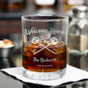 Welcome Home Personalized Whiskey Glass Set    / Father's Day Gift