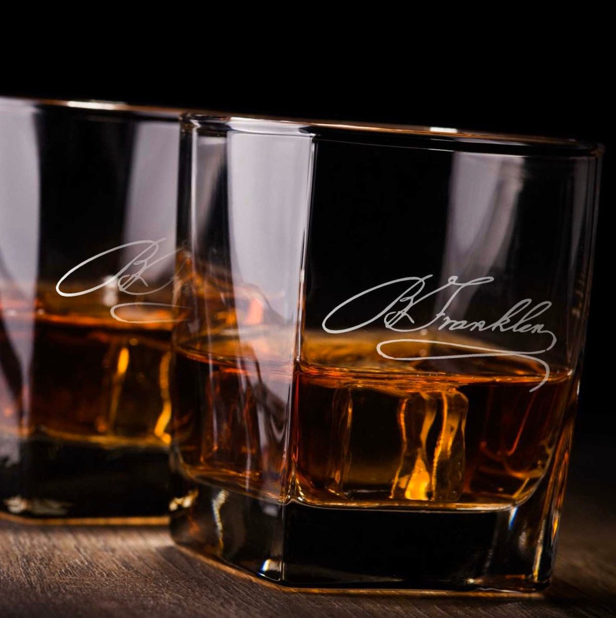 Custom Signature Whiskey Glass / Bourbon Glass / Scotch Glass / Your Handwriting / Father's Day Gift / Valentine's Day Gift
