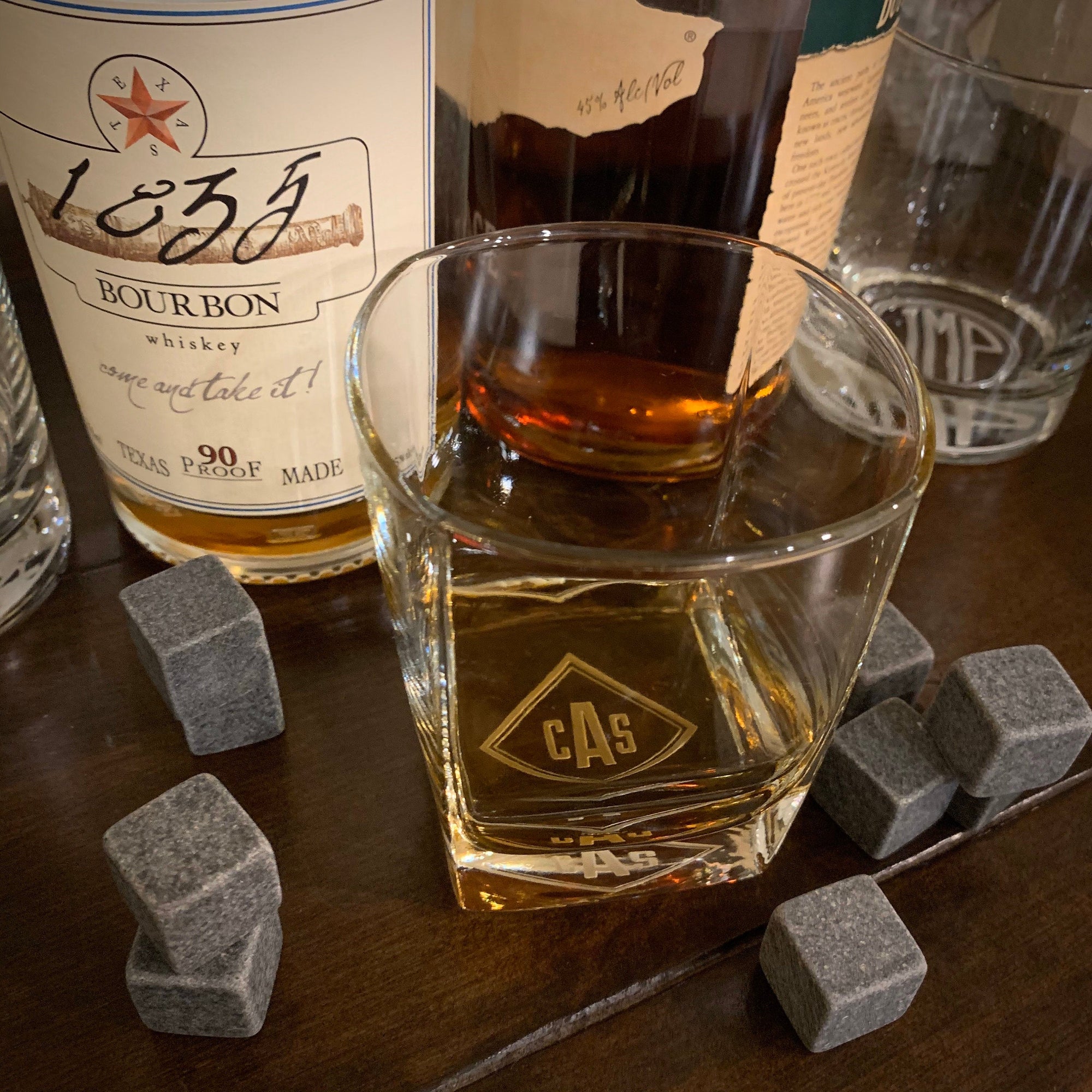 Buy Embossed Diamond Whisky Glasses Set - Enhance Flavors