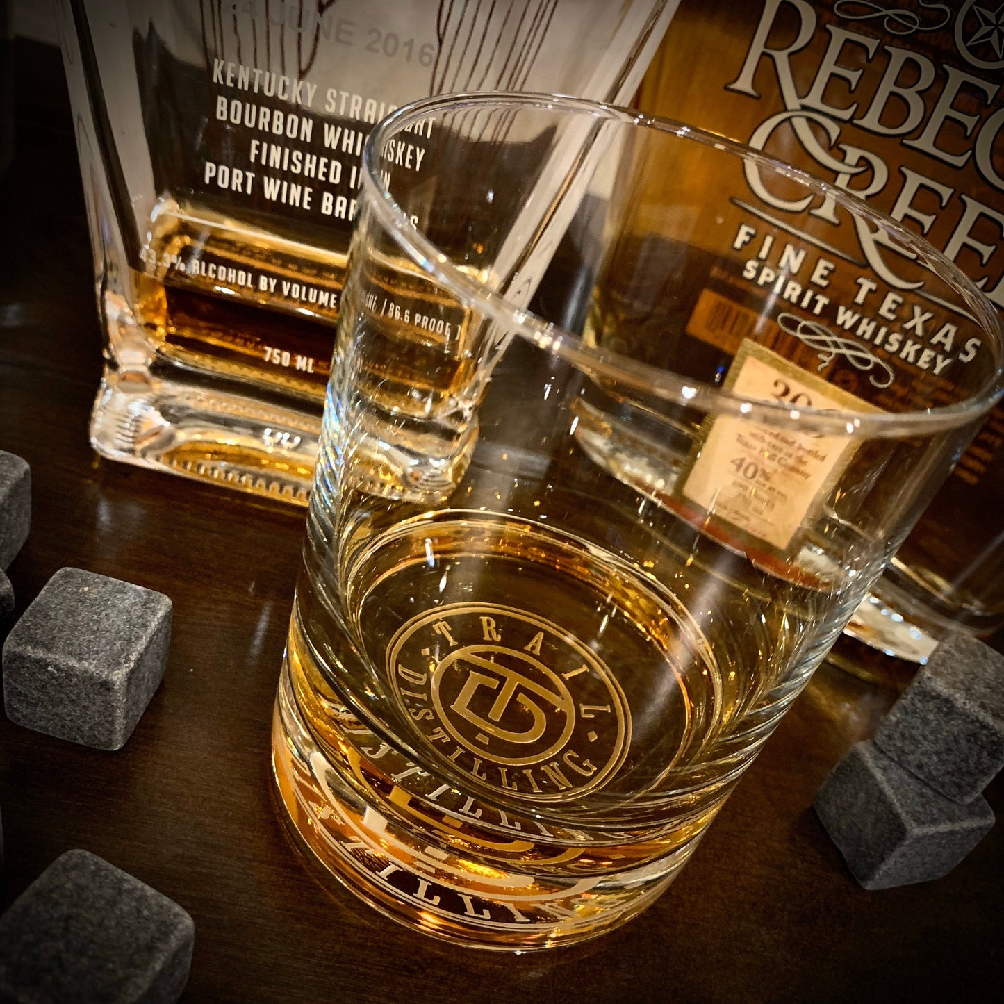 Corporate Logo Your Logo Engraved Whiskey Glass  Bottom / Father's Day Gift / Valentine's Day Gift