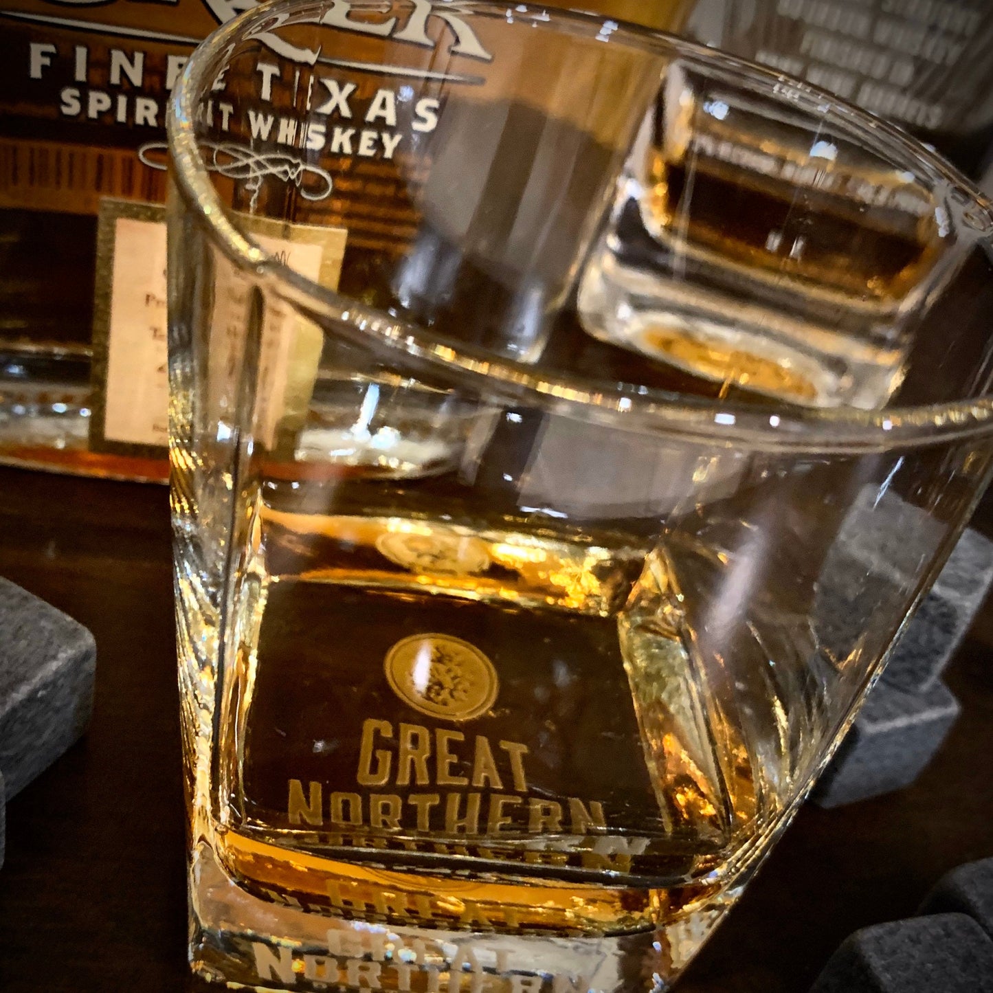 Corporate Logo Your Logo Engraved Whiskey Glass  Bottom / Father's Day Gift / Valentine's Day Gift
