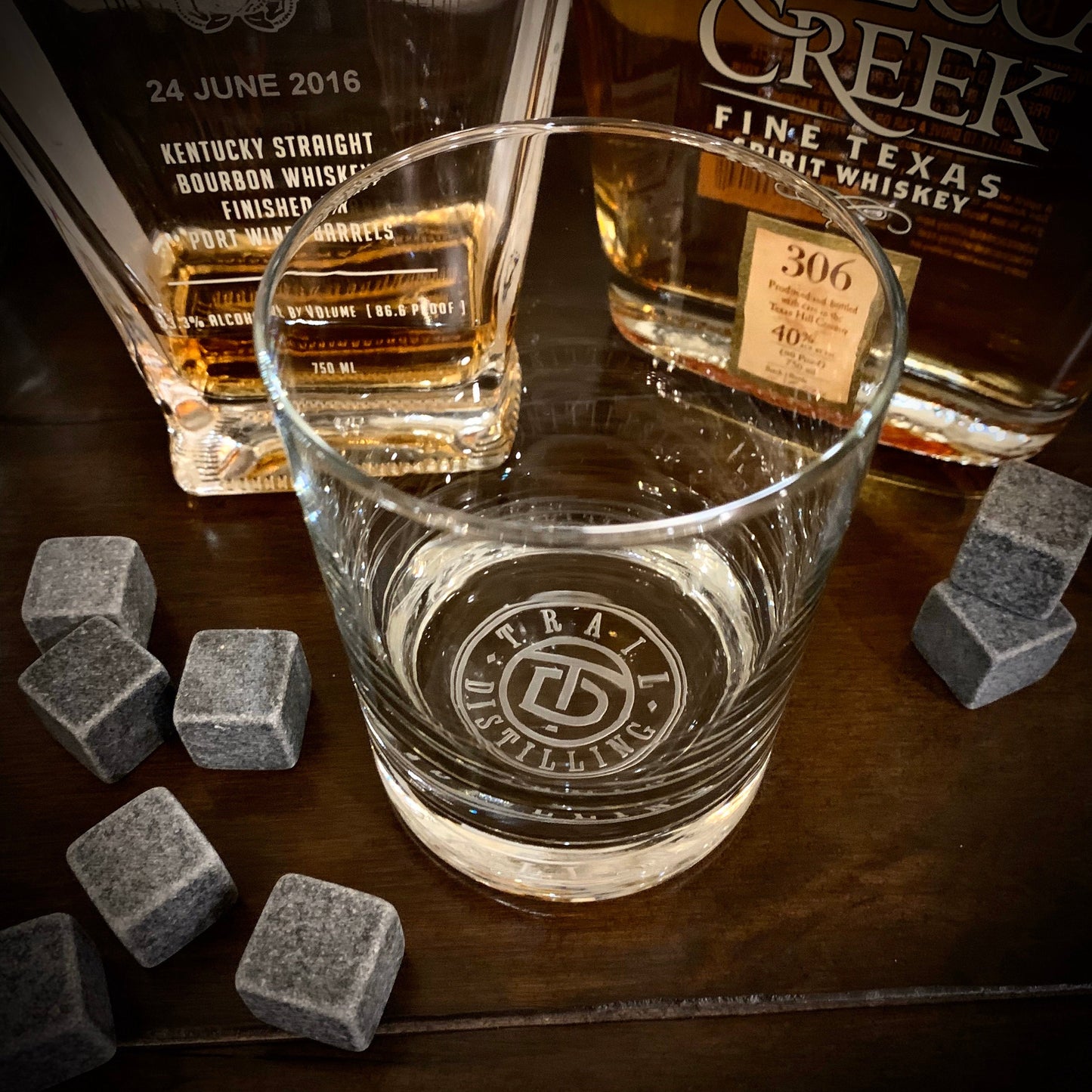 Corporate Logo Your Logo Engraved Whiskey Glass  Bottom / Father's Day Gift / Valentine's Day Gift