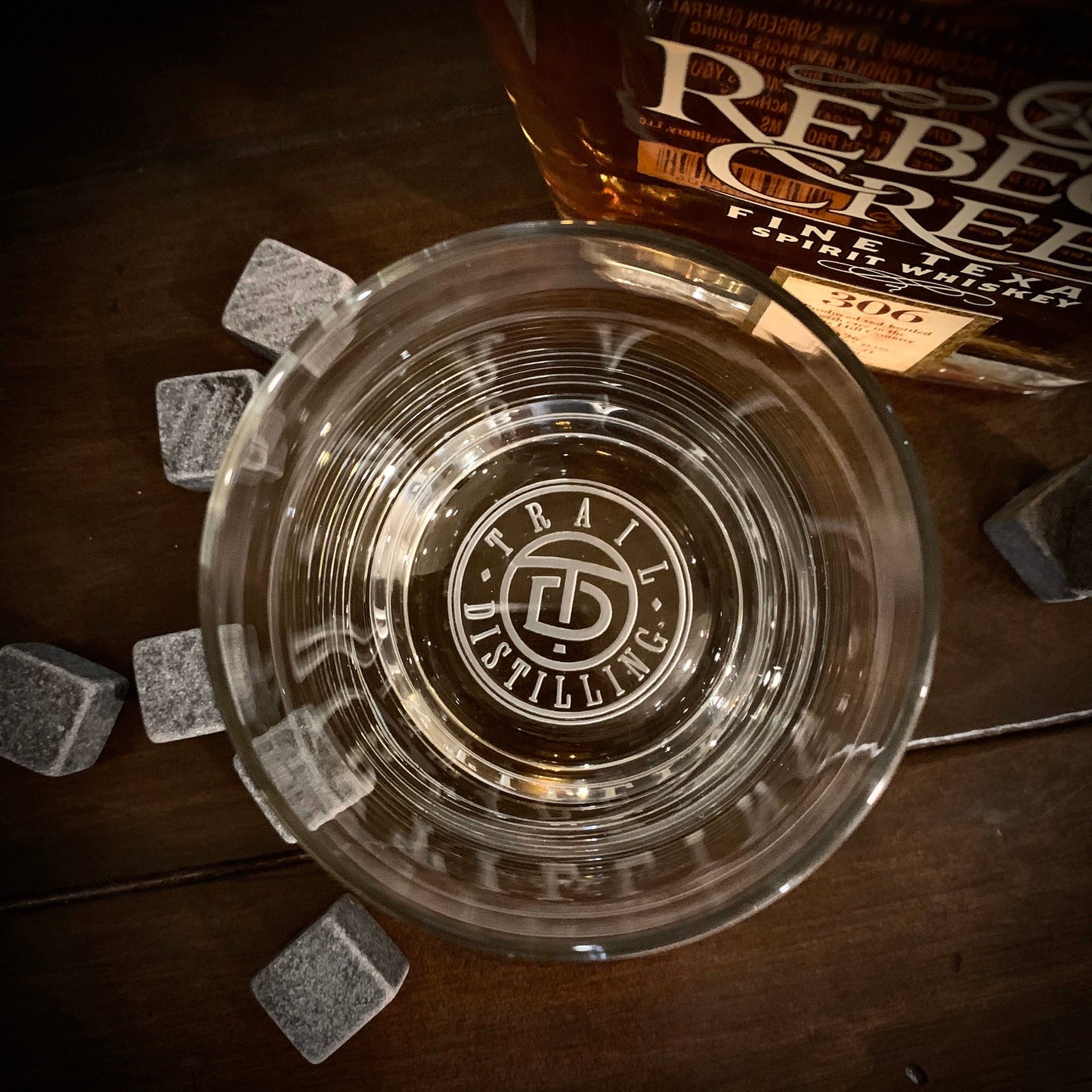 Corporate Logo Your Logo Engraved Whiskey Glass  Bottom / Father's Day Gift / Valentine's Day Gift