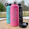 Hydro Water Bottles 32 ounce Etched - Your Name - Personalized Engraved Hydro Water Flask Style    / Father's Day Gift