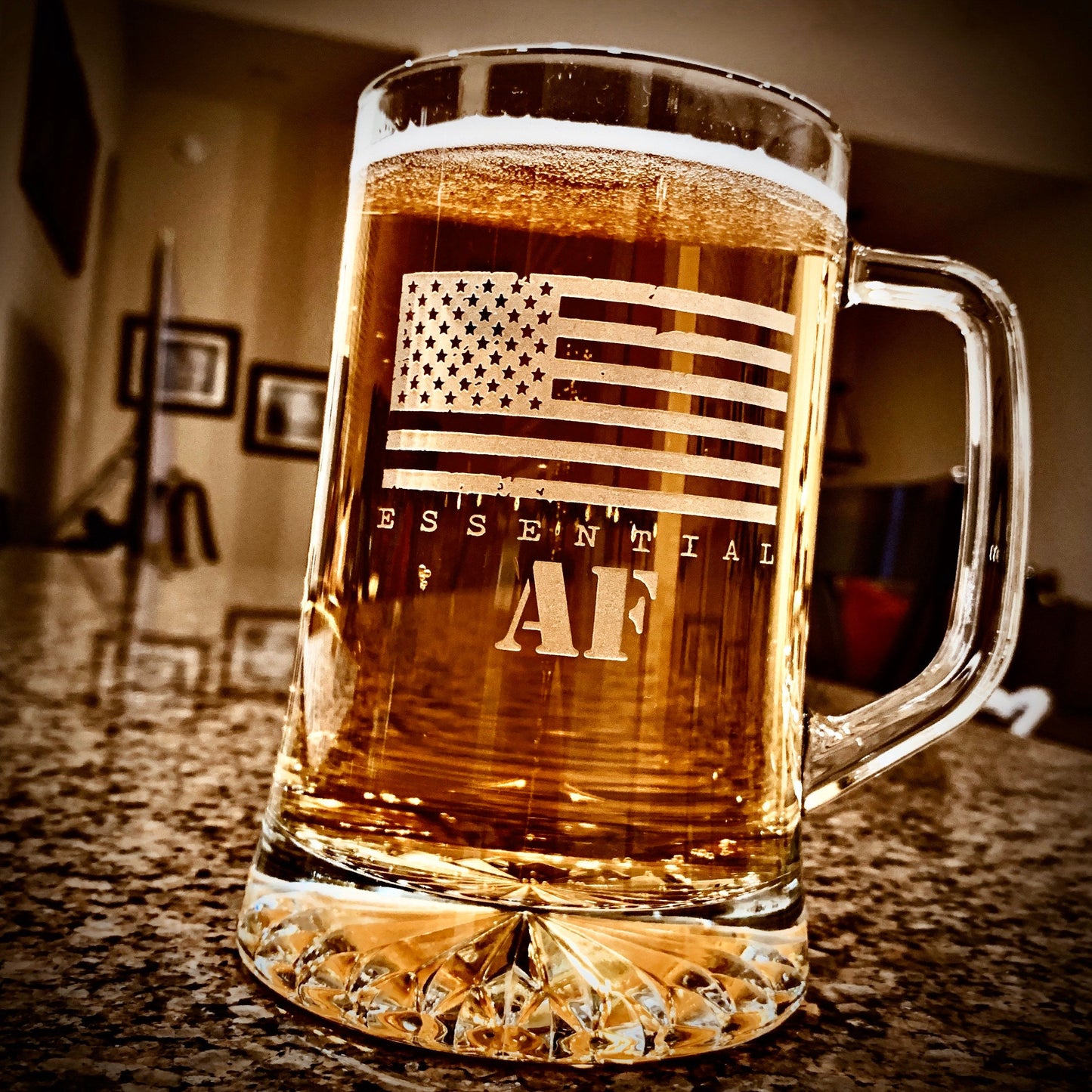 Essential AF Beer Mug    / Father's Day Gift / Valentine's Day Gift