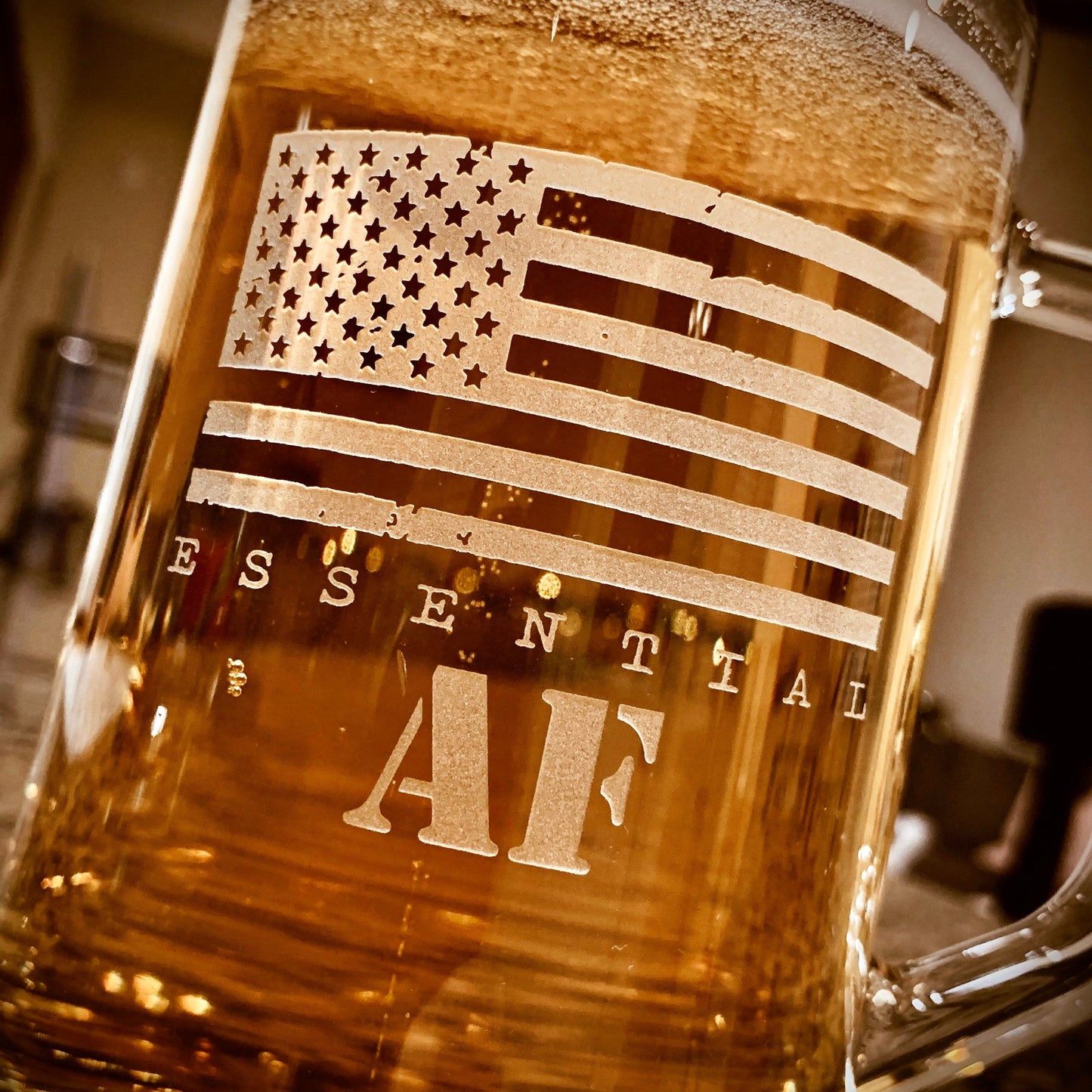 Essential AF Beer Mug    / Father's Day Gift / Valentine's Day Gift