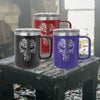 Punisher Guns Skull Etched Coffee Tumbler    / Christmas Gift