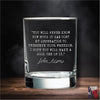 John Adams Freedom Quote Whiskey Glass    / Christmas Gift