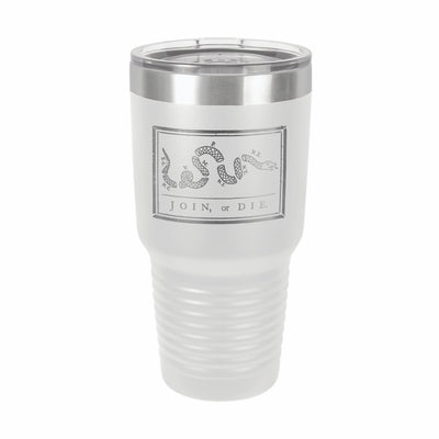 Join Or Die  Etched Tumbler    / Valentine's Day Gift