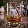 Trophy Husband Whiskey Glass    / Christmas Gift