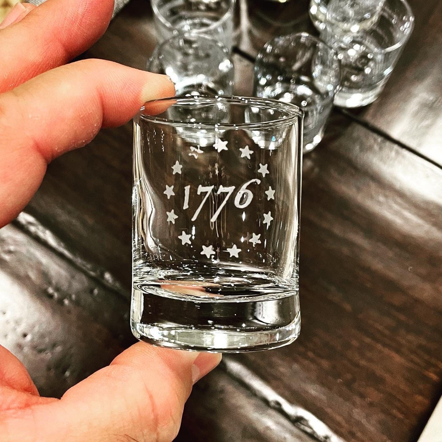 1776 Betsy Ross Shot Glass    / Father's Day Gift / Valentine's Day Gift
