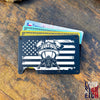 Firefighter Flag  Slim Metal Minimalist RFID Blocking Wallet   / Christmas Gift