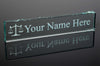 Scales of Justice / Jade Glass Desk Name Plate / Engraved & Personalized / Perfect for Attorney / Lawyer / Paralegal / Christmas Gift