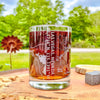 Las Vegas City Map Whiskey Glass  360 Engraved  (13.5 oz) / Father's Day Gift